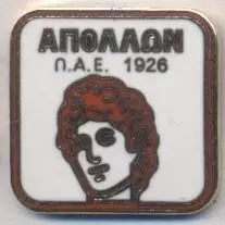 футбол.клуб Аполлон Калам.(Греція)2 ЕМАЛЬ /Apollon Kalamaria,Greece football pin