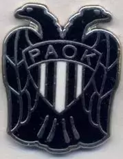 футбол.клуб ПАОК Салоніки (Греція)3 ЕМАЛЬ /PAOK Thessaloniki,Greece football pin
