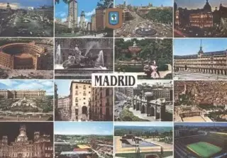 пошт.картка стадіон Мадрид (Іспанія/S.Bernabeu etc,Madrid,Spain stadium postcard