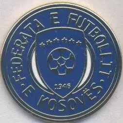 Косово, федерація футболу,№11 ЕМАЛЬ /Kosovo football federation enamel pin badge