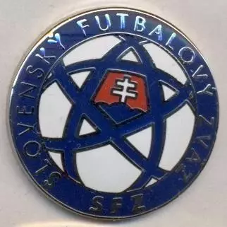 Словаччина, федерація футболу, ЕМАЛЬ випуклий3 /Slovakia football federation pin