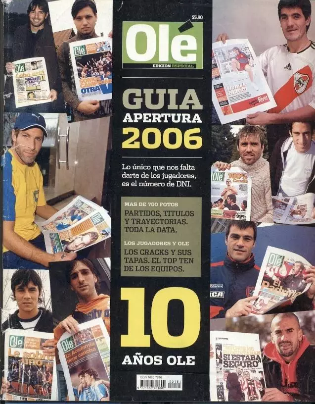 Аргентина, чемп-т Апертура 2006, спецвидання Ole Argentina football season guide