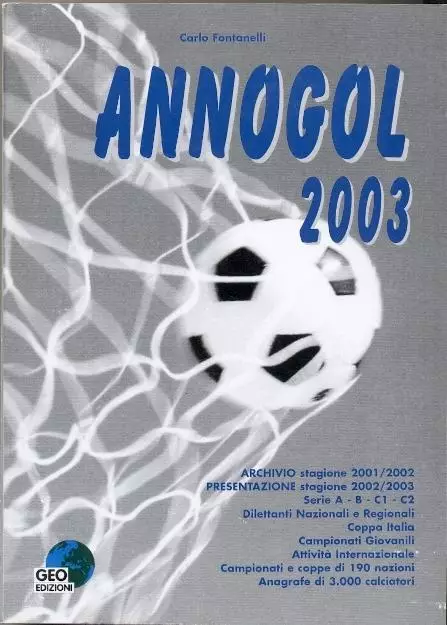 книга щорічник 2003 Світовий футбол Анногол/Annogol 2003 World football yearbook