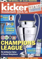 32 постери учасники Ліги чемпіонів 2015-16 Кікер/Kicker 32team posters Ch.league