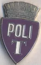 футбол.клуб Полі.Тімішоара (Румунія)1 ЕМАЛЬ /Poli Timisoara,Romania football pin