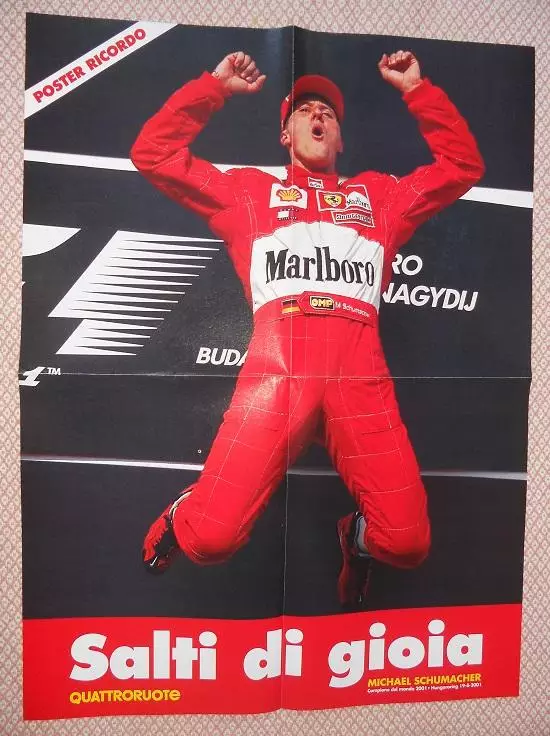 постер А2 формула-1 Шумахер(Німеч./Феррарі F-1 Schumacher,Germany,Ferrari poster
