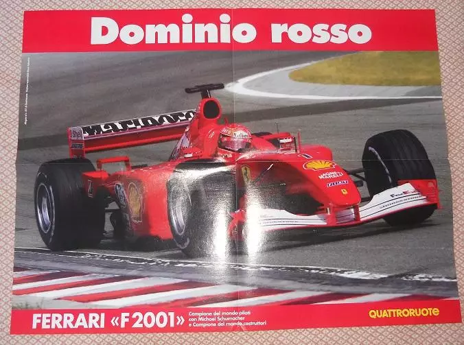 постер А2 формула-1 Шумахер(Німеч./Феррарі F-1 Schumacher,Germany,Ferrari poster 1
