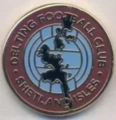 футбол.клуб Делтінг (Шотландія) ЕМАЛЬ /Delting FC,Shetland-Scotland football pin