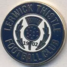 футбол.клуб Л.Тісл (Шотландія) ЕМАЛЬ/Lerwick Thistle,Shetl-Scotland football pin