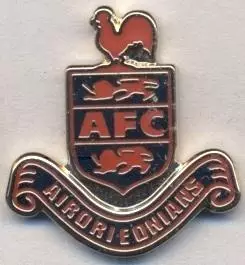 футбол.клуб Ейрдріоніанс (Шотланд.3 ЕМАЛЬ/Airdrieonians FC,Scotland football pin