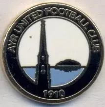 футбол.клуб Ейр Юнайтед (Шотландія3 ЕМАЛЬ/Ayr United,Scotland football pin badge