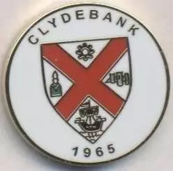 футбол.клуб Клайдбанк (Шотландія) ЕМАЛЬ/Clydebank FC,Scotland football pin badge