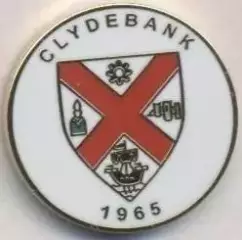 футбол.клуб Клайдбанк (Шотландія) ЕМАЛЬ/Clydebank FC,Scotland football pin badge