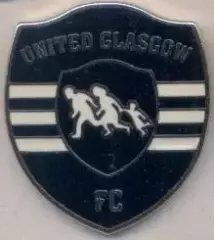 футбол.клуб Глазго Юнайтед (Шотландія ЕМАЛЬ/Glasgow United,Scotland football pin