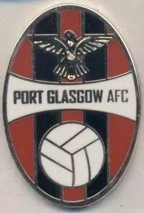 футбол.клуб Порт Глазго (Шотландія2 ЕМАЛЬ/Port Glasgow AFC,Scotland football pin