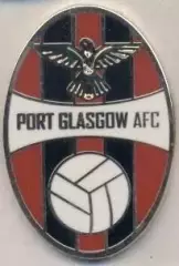 футбол.клуб Порт Глазго (Шотландія2 ЕМАЛЬ/Port Glasgow AFC,Scotland football pin