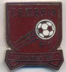 футбол.клуб Камбрія (Шотландія) ЕМАЛЬ / Cambria AFC, Scotland football pin badge