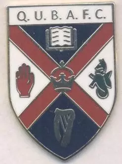 футбол.клуб Квінз Юнів.(Півн.Ірландія2 ЕМАЛЬ/Queen's Univ,N.Ireland football pin