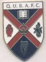 футбол.клуб Квінз Юнів.(Півн.Ірландія2 ЕМАЛЬ/Queen's Univ,N.Ireland football pin