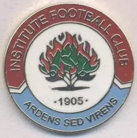 футбол.клуб Інстітьют (Півн.Ірланд)3 ЕМАЛЬ/Institute FC,N.Ireland football badge