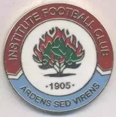 футбол.клуб Інстітьют (Півн.Ірланд)3 ЕМАЛЬ/Institute FC,N.Ireland football badge