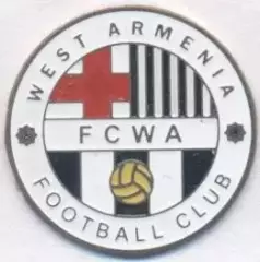 футбол.клуб Вест Арменія Єреван (Вірменія важмет/West Armenia football pin badge