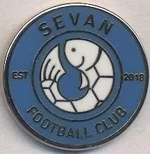 футбол.клуб Севан (Вірменія) ЕМАЛЬ / Sevan FC, Armenia football enamel pin badge