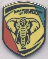 Гвінея, федерація футболу,№6 ЕМАЛЬ / Guinea football federation enamel pin badge
