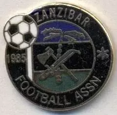Занзібар, федерація футболу, №1, ЕМАЛЬ / Zanzibar football federation pin badge