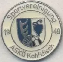 футбол.клуб Кофідіш (Австрія) важмет /SV ASKO Kohfidisch,Austria football badge