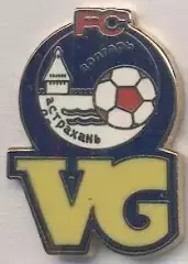 футбол.клуб Волгарь-Газпром Астрахань (Рос.3 ЕМАЛЬ/Volg-Gazprom,Rus.football pin