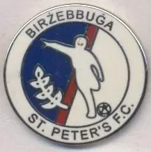 футбол.клуб Бірзеббуджа (Мальта) ЕМАЛЬ/Birzebbuga St.Peter's,Malta football pin