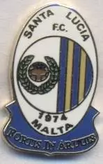 футбол.клуб Санта-Лючія (Мальта)1 ЕМАЛЬ /Santa Lucia FC,Malta football pin badge