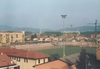 пошт.картка стадіон Сеттімо (Італія) /'Primo Levi'Settimo,Italy stadium postcard