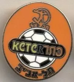 футбол.клуб Хапо.Тель-Авів (Ізраїль1 ЕМАЛЬ/Hapoel Tel Aviv,Israel football badge