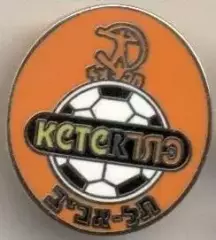 футбол.клуб Хапо.Тель-Авів (Ізраїль1 ЕМАЛЬ/Hapoel Tel Aviv,Israel football badge
