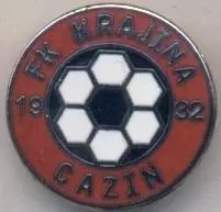 футбол.клуб Країна Цазін (Боснія)1 ЕМАЛЬ /FK Krajina Cazin,Bosnia football badge