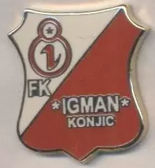 футбол.клуб Ігман Коніц (Боснія)2 ЕМАЛЬ / Igman Konjic,Bosnia football pin badge