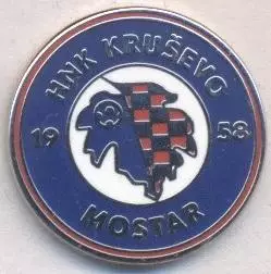 футбол.клуб Крушево (Боснія) ЕМАЛЬ /HNK Krusevo Mostar,Bosnia football pin badge