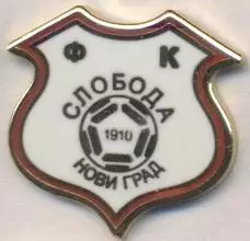 футбол.клуб Слобода НГ (Боснія)2 ЕМАЛЬ /FK Sloboda Novi Grad,Bosnia football pin