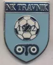футбол.клуб Травнік (Боснія)2 ЕМАЛЬ /NK Travnik,Bosnia football enamel pin badge