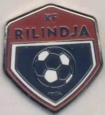 футбол.клуб Ріліндья (Косово) ЕМАЛЬ/KF Rilindja,Kosovo football enamel pin badge
