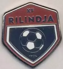 футбол.клуб Ріліндья (Косово) ЕМАЛЬ/KF Rilindja,Kosovo football enamel pin badge