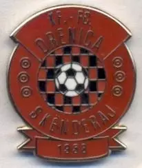футбол.клуб Дреніца (Косово) ЕМАЛЬ / Drenica Skenderaj,Kosovo football pin badge