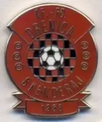 футбол.клуб Дреніца (Косово) ЕМАЛЬ / Drenica Skenderaj,Kosovo football pin badge