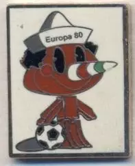 Чемп-т Європи 1980 (Італія) талісман4 ЕМАЛЬ /Euro 1980 football mascot pin badge
