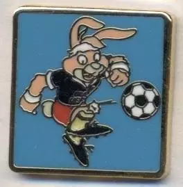 Чемп-т Євро 1988 (Німеччина) талісман3 ЕМАЛЬ/Euro 1988 football mascot pin badge
