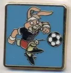 Чемп-т Євро 1988 (Німеччина) талісман3 ЕМАЛЬ/Euro 1988 football mascot pin badge