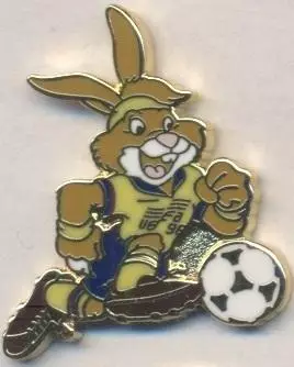 Чемп-т Європи 1992 (Швеція) талісман1 ЕМАЛЬ /Euro 1992 football mascot pin badge