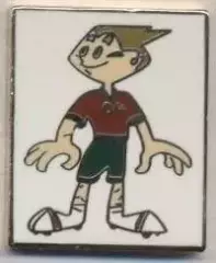 Чемп-т Європи 2004 (Португалія) талісман2 ЕМАЛЬ /Euro 2004 Portugal football pin